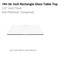 Fab Glass And Mirror 18x36in Clear Rectangle 1/2in Thick Tempered Flat Edge Polished Radius Corner Glass Table Top T-18x36REC12THFLTE - alternate 1