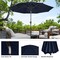 Pure Garden 10 ft Round Patio Umbrella Auto Tilt, Easy Crank, Vented Canopy Outdoor Umbrella for Shade 50-LG1417 - alternate 3