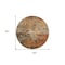 Homeroots 8' Khaki Brown And Copper Round Abstract Washable Indoor Outdoor Area Rug 606136 - alternate 2