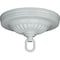 Satco Ribbed Canopy Kit White Finish 5in Diameter 1-1/16in Center Hole Includes Hardware 25lbs Max 90/197 - alternate 1