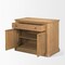 Homeroots 19in Brown Solid Wood Accent Cabinet With Two Doors And One Drawer 727717 - alternate 4