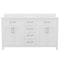 Flash Furniture Vega 60 Inch Double Vanity w/2 Sinks, 2 Storage Cabinets w/Soft Close Doors and 6 Drawers, White FS-BN-2-60-WH-GG - alternate 3
