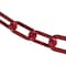 Mr. Chain 3" x 100' Crimson Plastic Safety Chain 80058-100 - alternate 1