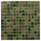 Apollo Tile Mingles 12 in. x 12 in. Glossy Moss Green Glass Mosaic Wall and Floor Tile 20 sq. ft./case, 20PK MIX2088GN451A - alternate 1