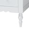 Baxton Studio Roni Modern White Wood 4-Piece Full Bedroom Set with Scalloped Edges 256-14082-14085-14084-14083-ZORO - alternate 4