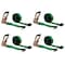 Mytee Products 2 inx30 ft Green Ratchet Straps w/ Flat Hooks 3333 # WLL Hi Visibility Tie Down, 4PK RS230Gx4 - alternate 1