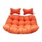 Leisuremod 2-Person Hanging Egg Chair Cushion, Weather-Resistant, Headrest & Zippered Cover ES52C-OR - alternate 1