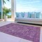 Homeroots 9' X 12' Eggplant Medallion Washable Indoor Outdoor Area Rug 608014 - alternate 5