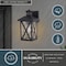 Vaxcel Rockford Outdoor Black Motion Dusk to Dawn Wall Sconce with Clear Seeded Glass Shade T0843 - alternate 5