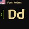 Aacc Self-Adhesive Vinyl Letter: d, Scale: 2 in. Color: Gold Font: Anders by, 4PK AACC-Anders-ld-Gold-I2x4 - alternate 1