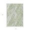 Homeroots 3' X 5' Sage Artichoke Green And Mint Green Geometric Washable Indoor Outdoor Area Rug 589242 - alternate 3
