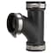 Prosource Flexible Pipe Tee, PVC, Black QT-200 - alternate 1