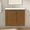 James Martin Vanities Laurent 30" Single Vanity, Honey Oak w/ 3 CM White Zeus Silestone Top 545-V30-HNO-3WZ - alternate 4