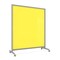 Ghent EZ Mobile Glassboard, Aluminum Frame, Non-Magnetic, 75"H x 62"W, Yellow EZ1NA7562YW - alternate 1