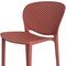 Homeroots Set of Four 30" Orange Heavy Duty Plastic Low Back Bar Height Bar Chairs, 4PK 555085 - alternate 2