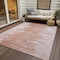 Homeroots 9' X 12' Terra Cotta Salmon And Copper Abstract Washable Indoor Outdoor Area Rug 582456 - alternate 3