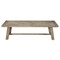 Homeroots 60" Natural Distressed Solid Wood Dining Bench 524061 - alternate 1