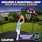 Campior 10ft Pumpkin Trampoline with Luxury Ladder, Basketball Hoop, Safe, Durable, Family Fun, Enclosure. RMTRMP102BK - alternate 3