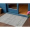 Homeroots 3' X 5' Gray And Charcoal Striped Washable Indoor Outdoor Area Rug 615662 - alternate 1