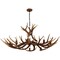Jonathan Y Eldora 49" 10-Light Rustic Farmhouse Adjustable Resin Antler LED Chandelier, Brown JYL6320A - alternate 1