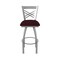 Holland Bar Stool Co 820 Catalina Stainless Steel 36in Swivel Bar Stool with Canter Bordeaux Seat 82036SS005 - alternate 3