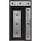 Vdomdoors Aluminum Door Iron 1655 Black Entry Steel Metal Classic Painted 48 x 94 (36+12 x 80+14)-Right Inswi IRON1655EXD-BLK-W36+12xH80+14-RH-I - alternate 1