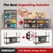 Homedant 5-Tier Boltless Heavy Duty Metal Shelving Unit, 47.7"W x 24.1"D x 71.3"H, Black 805904 - alternate 4
