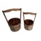 Homeroots Set of Two Brown Solid Wood Garden Accents Accessories 274841 - alternate 3