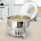 Megachef 7.9 Quart Round Stainless Steel Professional Chafing Dish/Buffet Server Serving Trays MG-431204 - alternate 4