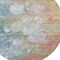 Homeroots 8' Copper Blue And Artichoke Green Round Abstract Washable Indoor Outdoor Area Rug 582166 - alternate 2