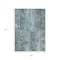 Homeroots 3' X 5' Teal Blue Charcoal And Gray Abstract Washable Indoor Outdoor Area Rug 618781 - alternate 2