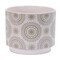 Homeroots Set of Three Green Pink And White Ceramic 1 Ounce Geometric Round Pot Planters 634280 - alternate 4