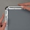 M&T Displays Snap Frame 11 in. X 17 in. Poster Size, 1 in. Silver, Round Corner UCN250N017x2990 - alternate 2