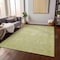 Homeroots 5' X 8' Artichoke Green And Ivory Damask Washable Indoor Outdoor Area Rug 603348 - alternate 2