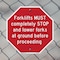 Signmission Forklifts Must Completely Stop and, 6 inch X 6 inch, Plastic Sign, 2PK OC-P-2PACK-6-256 - alternate 3