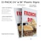 Signmission French Dip, Plastic Signs Only 24 Inch x 36 Inch, Corrugated Plastic, 2PK CSB-2436-2PACK-French Dip - alternate 2