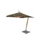 Bambrella 8.5' Square Bamboo Cantilever Umbrella with Grey Canopy and 297lb Granite Base System 2.6m SQ-SW-S-G-BS - alternate 1