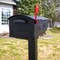 Architectural Mailboxes Patriot Large Plastic Post-Mount Mailbox, Black GMB515BAM - alternate 4