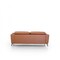 Homeroots 80" Brown Genuine Leather Sofa With Silver Legs 480920 - alternate 2