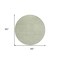 Homeroots 8' Mint Green Round Geometric Washable Indoor Outdoor Area Rug 607490 - alternate 3