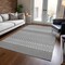 Homeroots 8' X 10' White And Black Chevron Washable Indoor Outdoor Area Rug 612301 - alternate 5