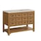 James Martin Vanities Malibu 48" Single Vanity, Amber Birch, w/ 3 CM Siberian Silestone Top 505-V48-AMB-3SFR - alternate 3