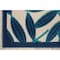 Homeroots 8' X 11' Navy Blue And Ivory Palm Leaf Indoor Outdoor Area Rug 546694 - alternate 2
