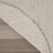 Homeroots 8' Ivory And Silver Round Geometric Indoor Outdoor Area Rug 552307 - alternate 3
