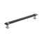 Amerock Overton 8-13/16 in 224 mm Center-to-Center Brushed Matte Black/Satin Nickel Cabinet Pull BP36684BMBG10 - alternate 1