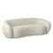 Homeroots 89" Cream Fabric Sofa With Walnut Legs 640987 - alternate 4