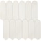 Daltile Eclessia Marble Natural Stone Elongated Fan Mosaic Polished, 9.60 SQFT Per Carton, 10PK M346ELFANMSPL - alternate 1