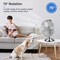 Edendirect 12 Inch Stand Fan 3 Settings Speeds High Velocity Heavy Duty Metal ZR-HIFANXTABLE12METALF - alternate 3