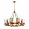 Vidalite Aurelia 8-Light Brass Chandelier, Round Pendant Chandelier Light in Brass, Clear Glass Shades CE1013050 - alternate 1