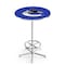 Holland Bar Stool Co 42" Chrome Vancouver Canucks Pub Table, 36" dia. Top L216C4236VanCan - alternate 1